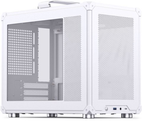 Obudowa PC Jonsbo C6 MAX, Mini Obudowa, Micro-ATX, Szkło Hartowane - Białe