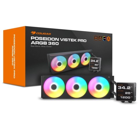 COUGAR CGR-PSDVPRGB-B-360 Procesor Chłodnica cieczy all-in-one 12 cm Czarny