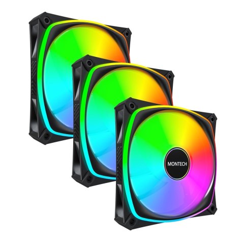 Montech AX120 PRO Obudowa komputera Wentylator 12 cm Czarny 3 szt.