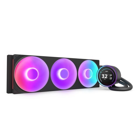 NZXT Kraken Elite 420 RGB Procesor Chłodnica cieczy all-in-one 14 cm Czarny 1 szt.