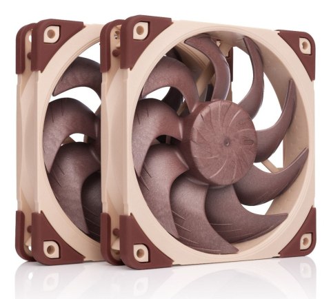 Noctua NF-A12X25 G2 PWM SX2-PP system chłodzenia komputerów Obudowa komputera Wentylator 12 cm Beżowy 2 szt.