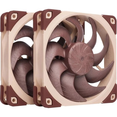 Noctua NF-A12X25 G2 PWM SX2-PP system chłodzenia komputerów Obudowa komputera Wentylator 12 cm Beżowy 2 szt.