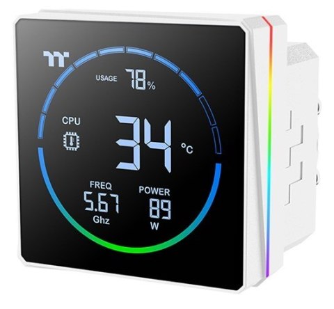 Thermaltake TH240-S V3 ARGB Procesor Chłodnica cieczy all-in-one 12 cm Biały 1 szt.