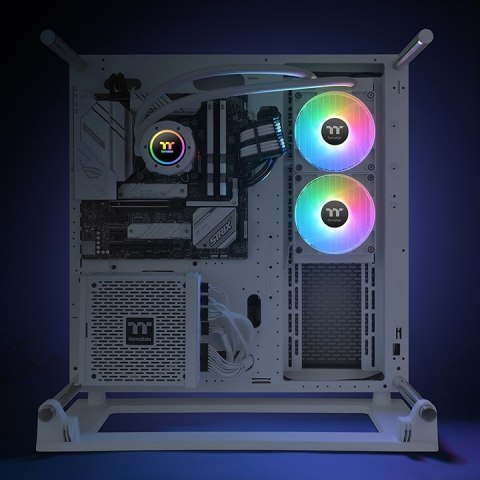 Thermaltake TH240 V2 ARGB - Zestaw chłodzenia cieczą - 24 cm - 57.05 cfm - Biały