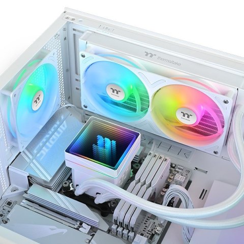 Thermaltake TH240 V3 ARGB Procesor Chłodnica cieczy all-in-one 12 cm Biały 1 szt.