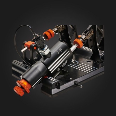 Asetek 40-010-0000001 kontroler gier Czarny, Pomarańczowy, Biały USB Pedały PC