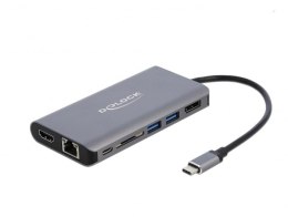 DeLOCK 87683 stacja dokująca Przewodowa USB 3.2 Gen 1 (3.1 Gen 1) Type-C Szary