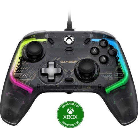GameSir Kaleid Czarny, Przezroczysty USB Gamepad Analogowa/Cyfrowa Xbox One, Xbox Series S, Xbox Series X