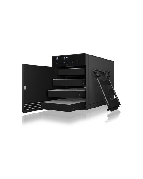 ICY BOX IB-3740-C31 Obudowa HDD/SSD Czarny 2.5/3.5"