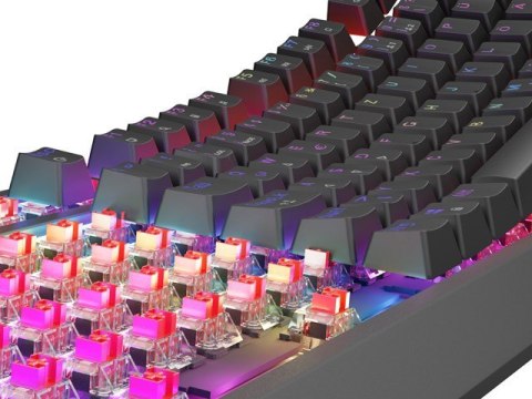 KLAWIATURA DLA GRACZY GENESIS THOR 230 TKL DE RGB MECHANICZNA OUTEMU RED CZARNA HOT SWAP