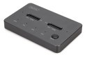 Stacja dokująca dysków z funkcją klonowania | USB-C 3.2 Gen2 10Gbps | SSD M.2 NVMe (max. 2x 4TB) | Funkcja Offline Clone | Czarn