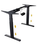 Biurko elektryczne z 2 nogami ICY BOX IB-EW206B-T