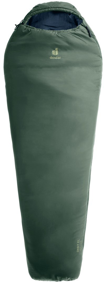 Deuter Orbit EL +5C/41F Dorosły Śpiwór typu mumia Tkanina, Polietylenosulfon (PES), Ripstop Zielony