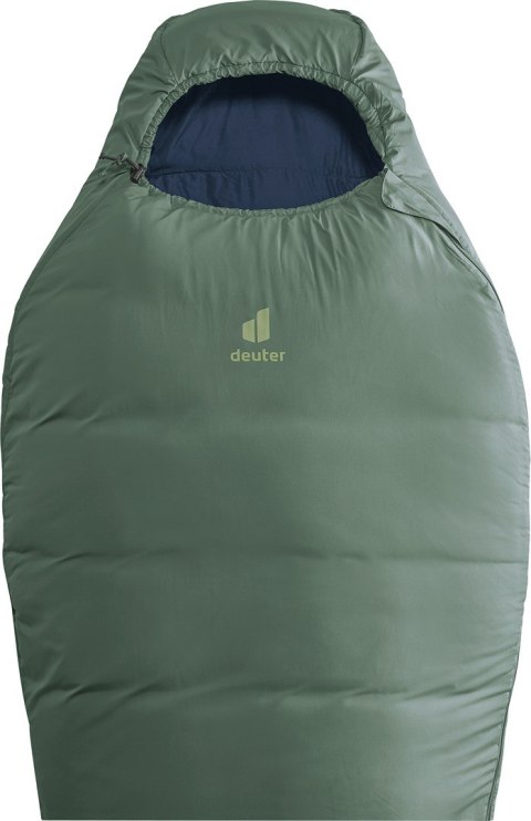 Deuter Orbit EL +5C/41F Dorosły Śpiwór typu mumia Tkanina, Polietylenosulfon (PES), Ripstop Zielony