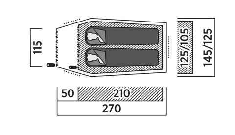 Namiot 2-osobowy Easy Camp Reindal 2