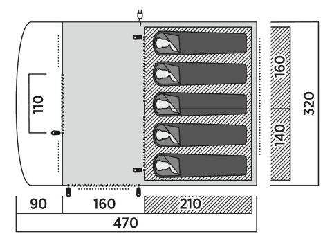 Namiot 5-osobowy Easy Camp Skarvan 5