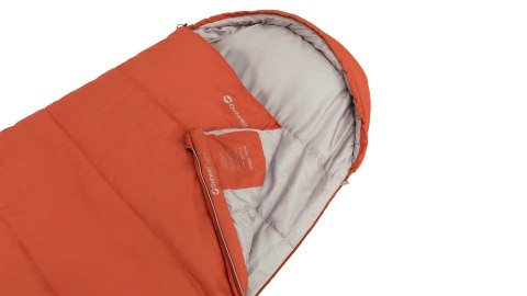 Outwell 230477 śpiwór Dorosły Śpiwór pół prostokątny Poliester Pomarańczowy