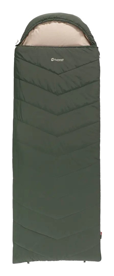 Outwell Caldera Lux Dorosły Śpiwór pół prostokątny Poliester Zielony