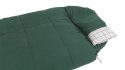 Outwell Camper Prime Dorosły Śpiwór pół prostokątny Bawełna, Poliester Zielony