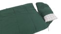 Outwell Camper Prime Dorosły Śpiwór pół prostokątny Bawełna, Poliester Zielony