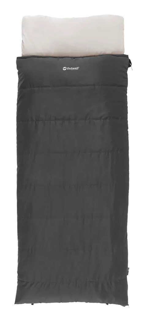 Outwell Contour Prime Dorosły Śpiwór prostokątny Poliester Ciemny Szary