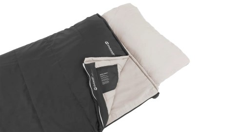 Outwell Contour Prime Dorosły Śpiwór prostokątny Poliester Ciemny Szary