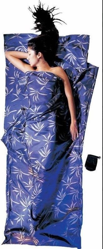 Wkładka do śpiwora Cocoon TravelSheet Silk, leaves