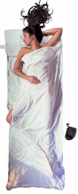 Wkładka do śpiwora z zamkniem dwukierunkowym Cocoon TravelSheet Coupler Silk/Cotton, natural