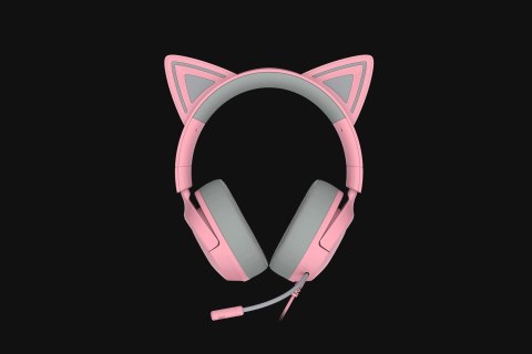 Zestaw słuchawkowy Razer Gaming Kraken Kitty V3 X Przewodowe Nauszne Mikrofon Kwarc