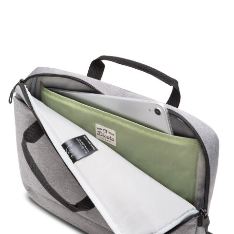 DICOTA Slim Eco MOTION 14 - 15.6" 39,6 cm (15.6") Aktówka Szary