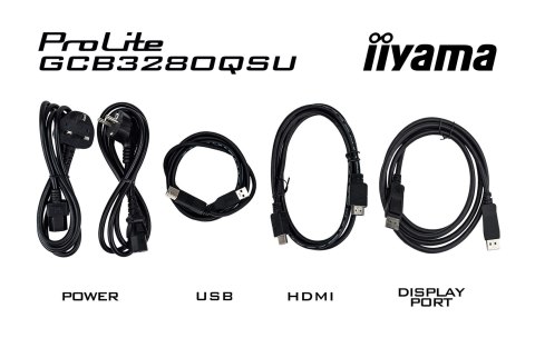 Iiyama G-MASTER GCB3280QSU-B2 monitor komputerowy 80 cm (31.5") 2560 x 1440 px Dual QHD LED Czarny