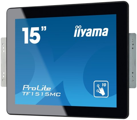 Iiyama TF1515MC-B2 monitor komputerowy 38,1 cm (15") 1024 x 768 px XGA LED Ekran dotykowy Czarny