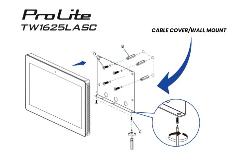 Iiyama TW1625LASC-B3PNR wyświetlacz do sal konferencyjnych. 39,6 cm (15.6") 1920 x 1080 px LED Wi-Fi 6 (802.11ax), Wi-Fi 5 (802.