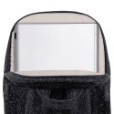 Plecak na laptop 15,6", RIVACASE Anvik, 15L, czarny, z materiału wodoodpornego, kieszenie na tablet 10,5", smartfon, dokumenty, 