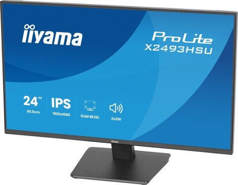 Iiyama ProLite X2493HSU-B1 monitor komputerowy 60,5 cm (23.8") 1920 x 1080 px Full HD LED Czarny