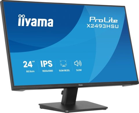 Iiyama ProLite X2493HSU-B1 monitor komputerowy 60,5 cm (23.8") 1920 x 1080 px Full HD LED Czarny