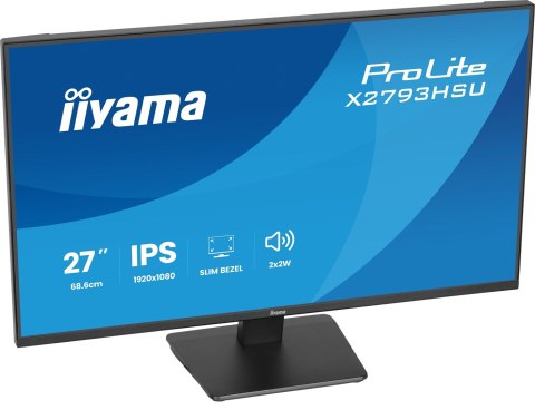 Iiyama ProLite X2793HSU-B1 monitor komputerowy 68,6 cm (27") 1920 x 1080 px Full HD LED Czarny