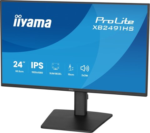 Iiyama ProLite XB2491HS-B1 monitor komputerowy 60,5 cm (23.8") 1920 x 1080 px Full HD LCD Czarny