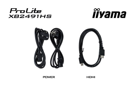 Iiyama ProLite XB2491HS-B1 monitor komputerowy 60,5 cm (23.8") 1920 x 1080 px Full HD LCD Czarny