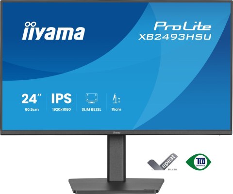 Iiyama ProLite XB2493HSU-B1 monitor komputerowy 60,5 cm (23.8") 1920 x 1080 px Full HD LED Czarny