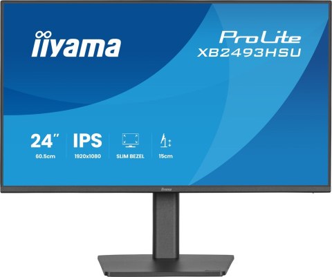 Iiyama ProLite XB2493HSU-B1 monitor komputerowy 60,5 cm (23.8") 1920 x 1080 px Full HD LED Czarny