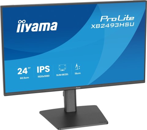 Iiyama ProLite XB2493HSU-B1 monitor komputerowy 60,5 cm (23.8") 1920 x 1080 px Full HD LED Czarny