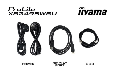 Iiyama ProLite XB2495WSU-B1 monitor komputerowy 61,2 cm (24.1") 1920 x 1200 px Full HD LCD Czarny