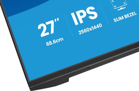 Iiyama ProLite XB2791QS-B1 monitor komputerowy 68,6 cm (27") 2560 x 1440 px Quad HD LED Czarny