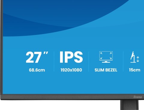 Iiyama ProLite XB2793HSU-B1 monitor komputerowy 68,6 cm (27") 1920 x 1080 px Full HD LED Czarny