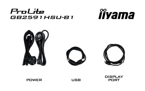 Iiyama G-MASTER GB2591HSU-B1 monitor komputerowy 62,2 cm (24.5") 1920 x 1080 px Full HD LED Czarny