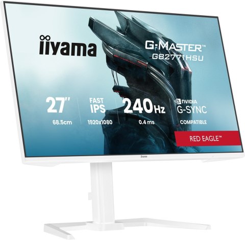Iiyama G-MASTER GB2771HSU-W1 monitor komputerowy 68,6 cm (27") 1920 x 1080 px Full HD LCD Biały