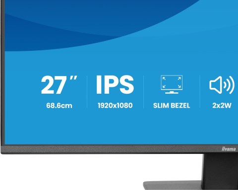 Iiyama ProLite X2793HSU-B1 monitor komputerowy 68,6 cm (27") 1920 x 1080 px Full HD LED Czarny