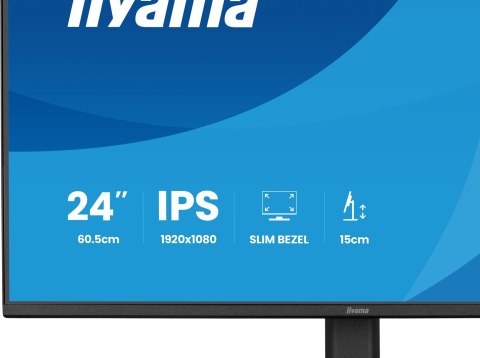 Iiyama ProLite XB2491H-B1 monitor komputerowy 60,5 cm (23.8") 1920 x 1080 px Full HD LCD Czarny