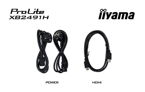 Iiyama ProLite XB2491H-B1 monitor komputerowy 60,5 cm (23.8") 1920 x 1080 px Full HD LCD Czarny